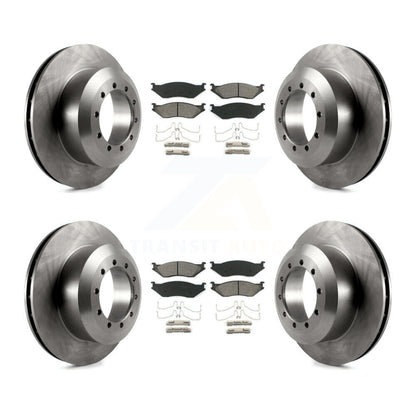 Kit de rotor de frein avant et arrière et plaquettes semi-métalliques pour châssis de camping-car Ford F-53