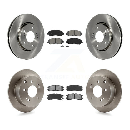 Kit de rotors de frein à disque avant et arrière et plaquettes semi-métalliques pour Mitsubishi Galant