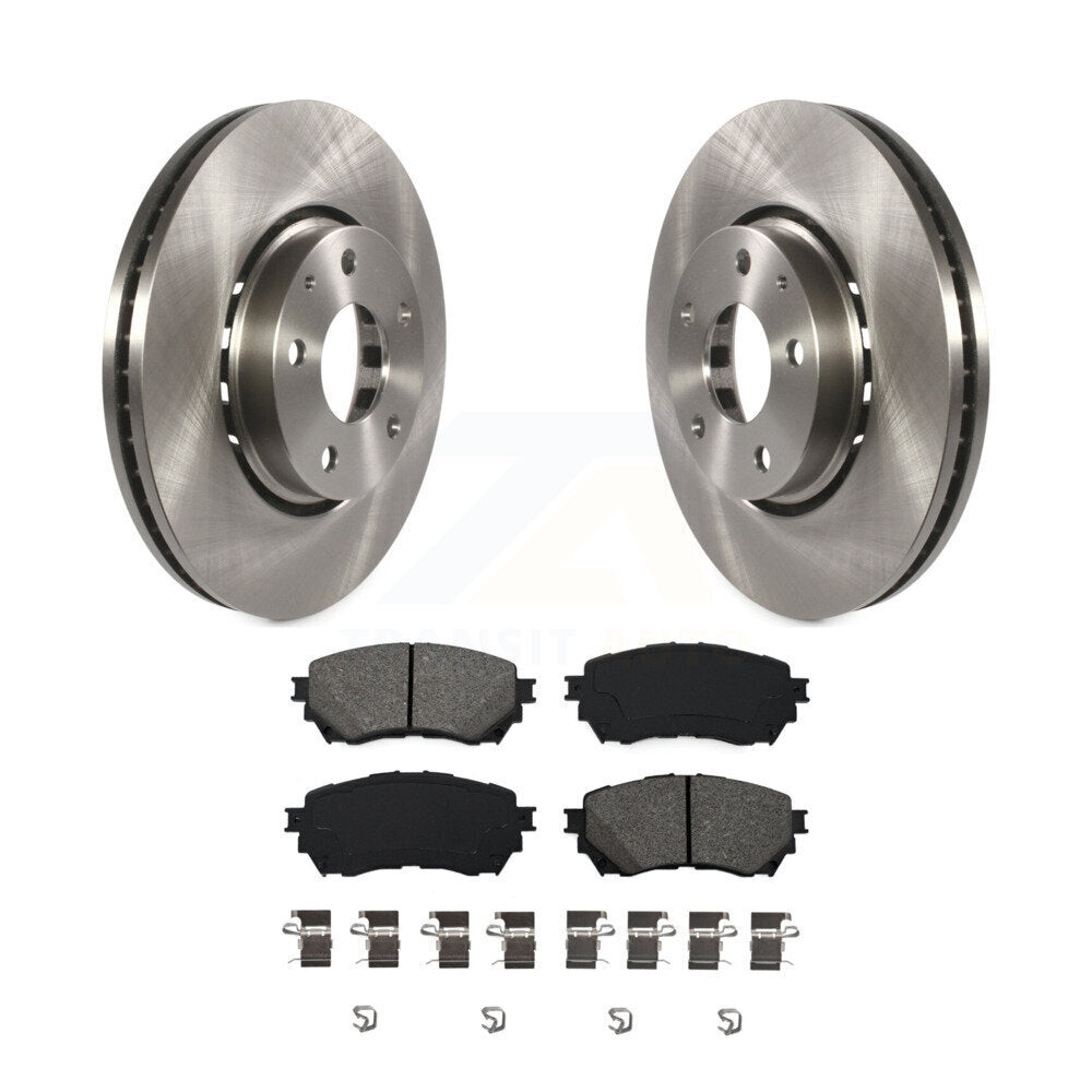 Rotors de frein avant et kit de plaquettes semi-métalliques pour Mazda 6 19-21 à aspiration naturelle