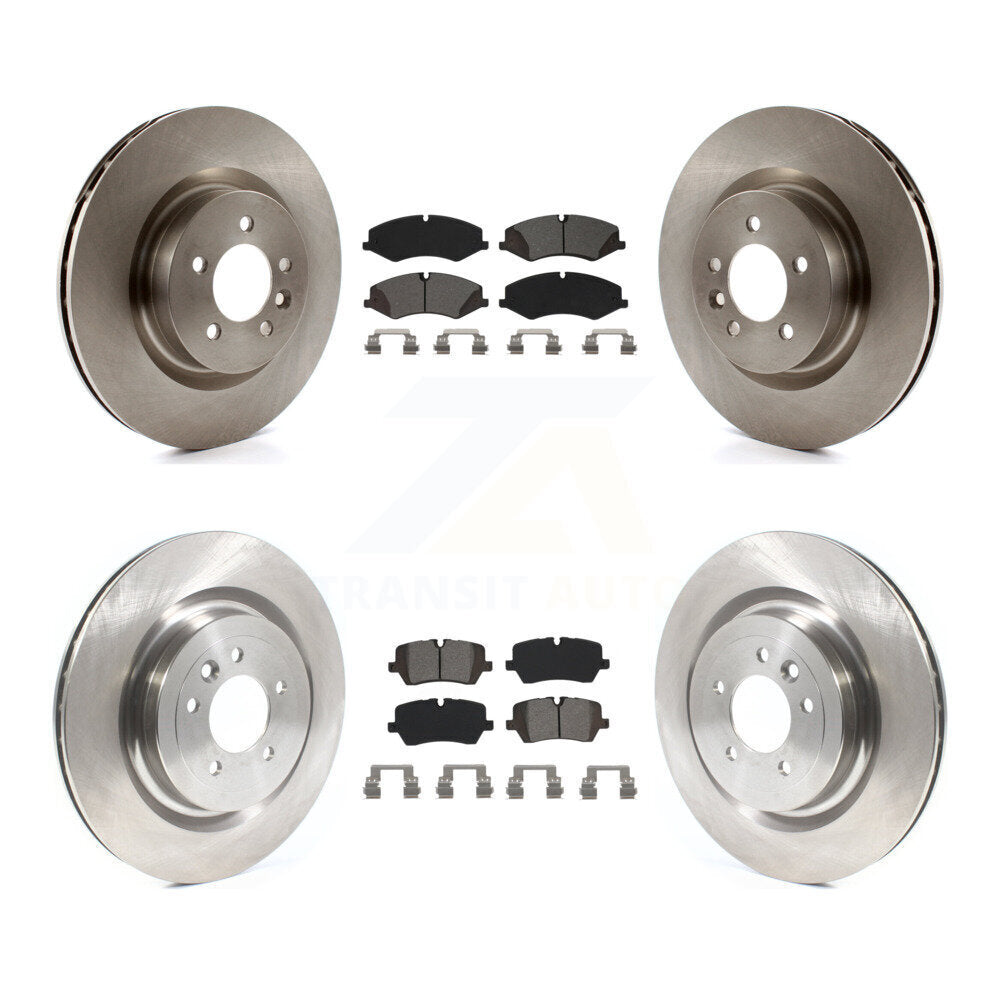 Kit de rotor de frein à disque avant et arrière et plaquettes semi-métalliques pour Land Rover Range Spor