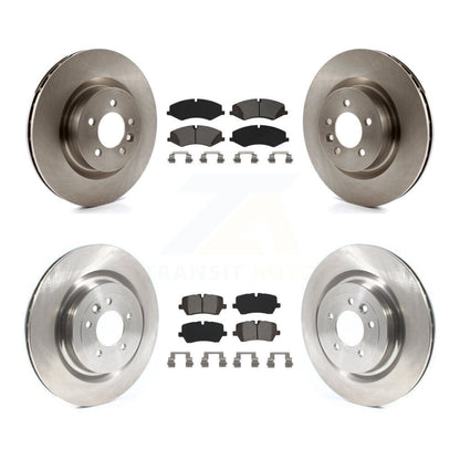 Kit de rotor de frein à disque avant et arrière et plaquettes semi-métalliques pour Land Rover Range Spor