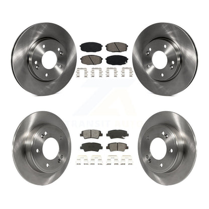 Kit de rotors de frein à disque avant et arrière et plaquettes semi-métalliques pour Kia Soul 2014-2016