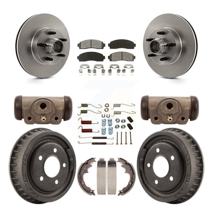 Kit de tambour à plaquettes semi-métalliques, Rotor de frein à disque avant et arrière (9 pièces) pour Ford Ranger RW