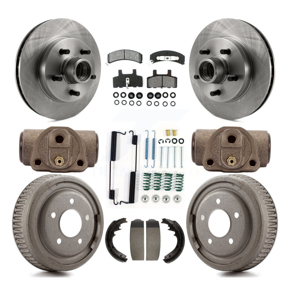 Kit de plaquettes et de tambour semi-métalliques, Rotor de frein avant et arrière, pour Chevrolet C1500 Suburba