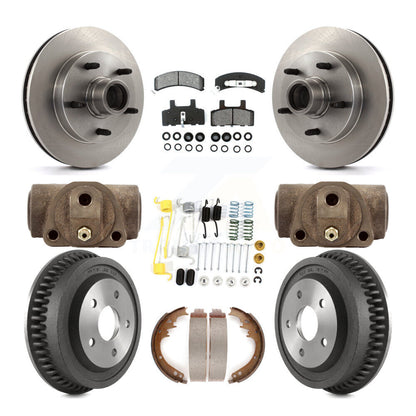 Kit de plaquettes et de tambour semi-métalliques pour Rotor de frein avant et arrière (9 pièces) pour Dodge Ram 1500 RW