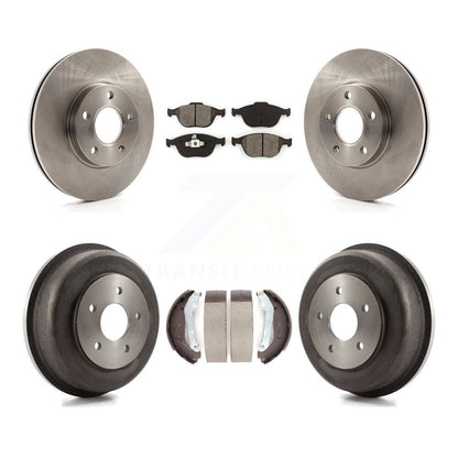 Kit de tambour à plaquettes semi-métalliques pour Rotor de frein avant et arrière, pour Ford Transit Connect 10-13