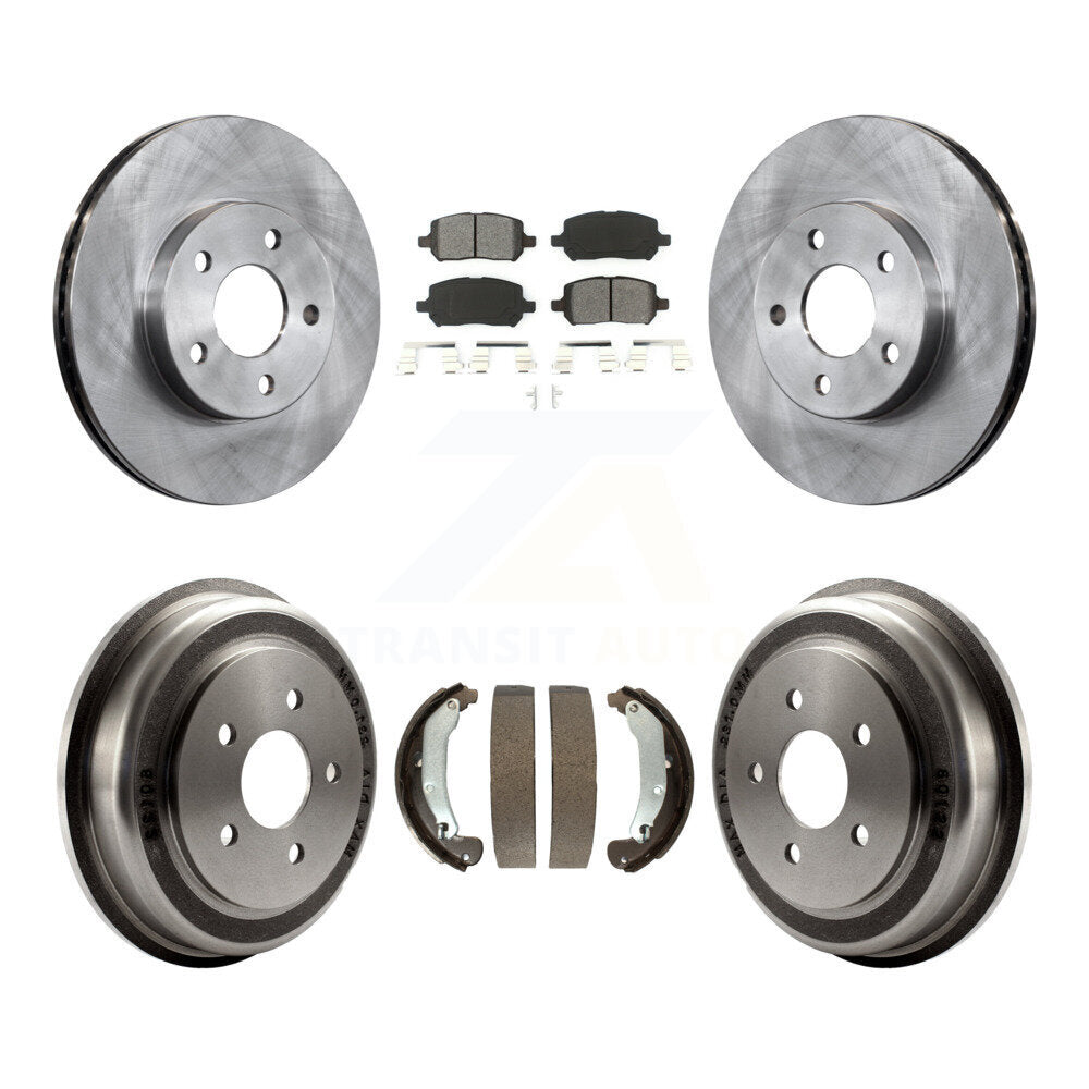 Rotors de frein à disque avant et arrière, Kit de tambour à plaquettes semi-métalliques pour Pontiac G5 Chevrole