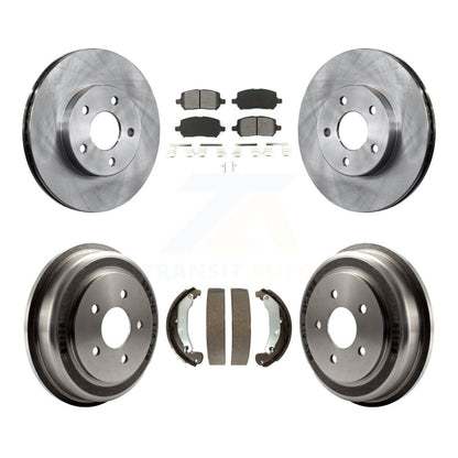 Rotors de frein à disque avant et arrière, Kit de tambour à plaquettes semi-métalliques pour Pontiac G5 Chevrole