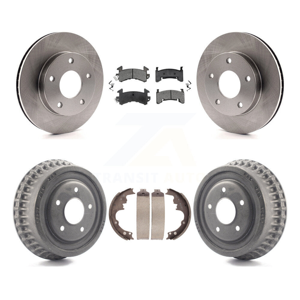 Kit de tambour à plaquettes semi-métalliques, Rotor de frein à disque avant et arrière, pour Chevrolet S10 GMC S1