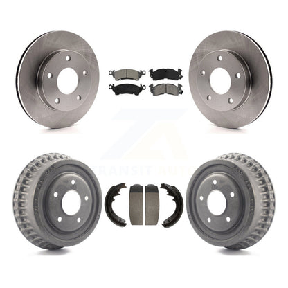 Rotors de frein à disque avant et arrière, plaquettes semi-métalliques et Kit de tambour pour GMC Jimmy