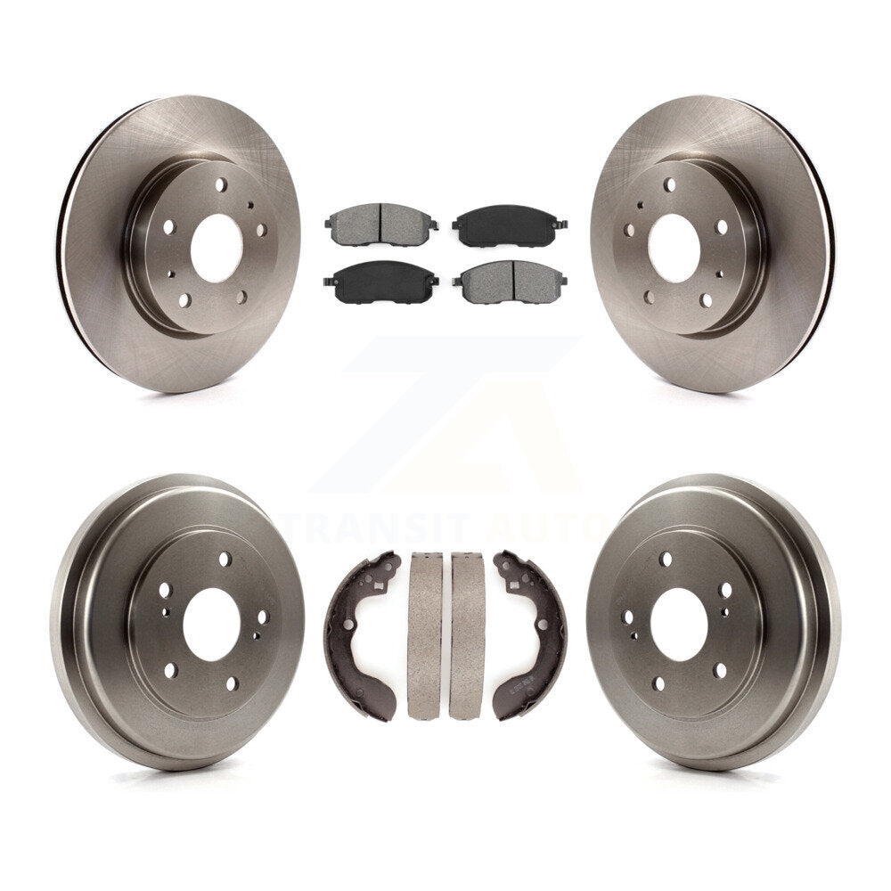 Rotors de frein à disque avant et arrière, plaquettes semi-métalliques et Kit de tambour pour Suzuki SX4