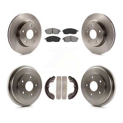 Rotors de frein à disque avant et arrière, plaquettes semi-métalliques et Kit de tambour pour Suzuki SX4