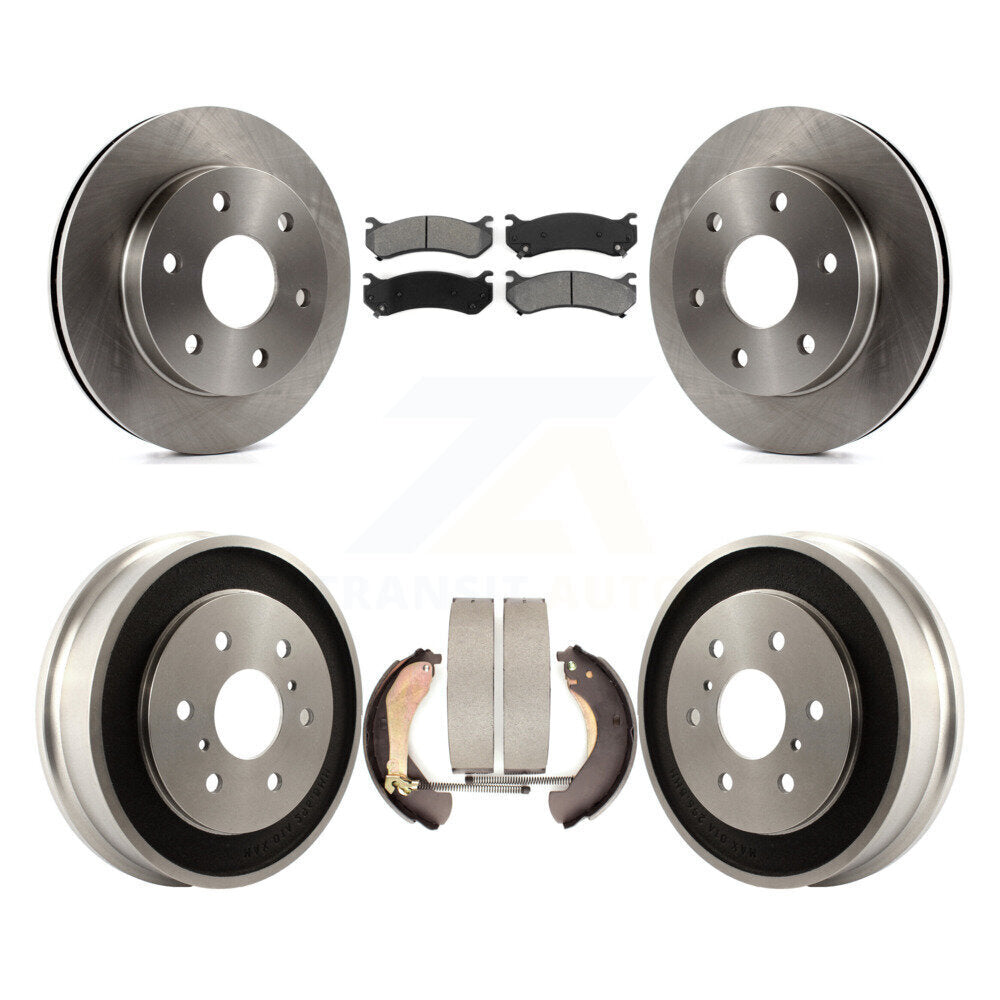 Kit de plaquettes et de tambour semi-métalliques, Rotor de frein avant et arrière, pour Chevrolet Silverado 150
