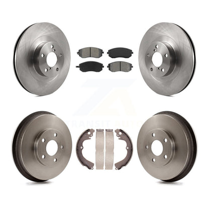Rotors de frein avant et arrière, Kit de plaquettes et de tambour semi-métalliques pour Subaru Forester Imprez