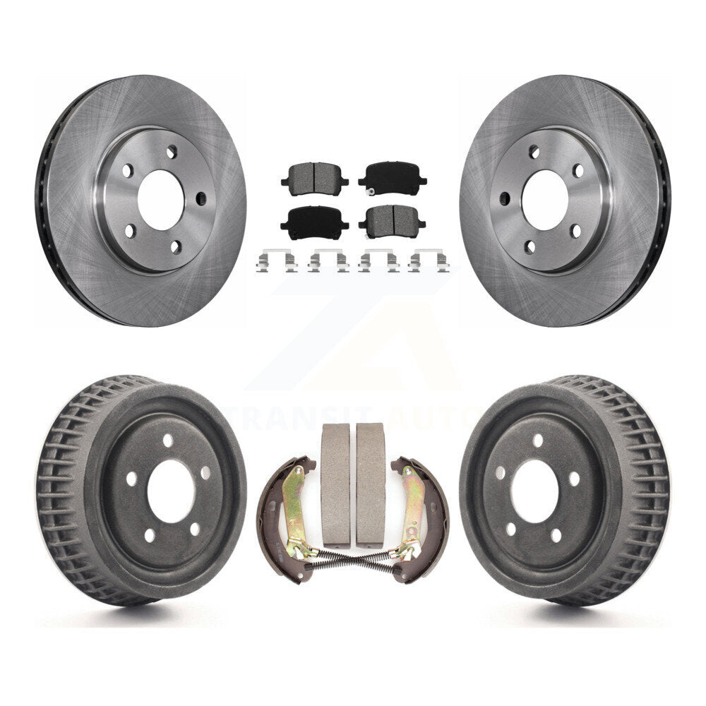 Rotors de frein à disque avant et arrière, Kit de tampons et de tambour semi-métalliques pour Chevrolet Malib