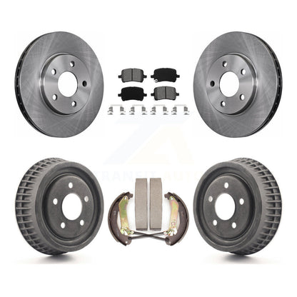 Rotors de frein à disque avant et arrière, Kit de tampons et de tambour semi-métalliques pour Chevrolet Malib