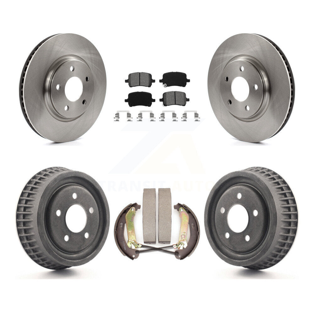 Rotors de frein à disque avant et arrière, Kit de tampons et de tambour semi-métalliques pour Chevrolet Malib