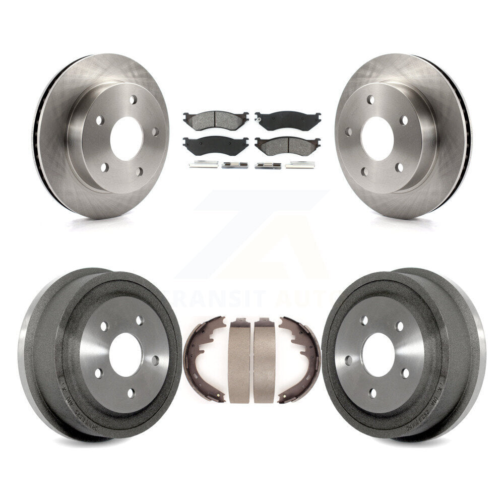 Kit de plaquettes et de tambour semi-métalliques pour Rotor de frein avant et arrière, pour Dodge Ram 1500 4W 00-01