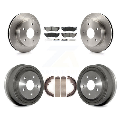 Kit de plaquettes et de tambour semi-métalliques pour Rotor de frein avant et arrière, pour Dodge Ram 1500 4W 00-01