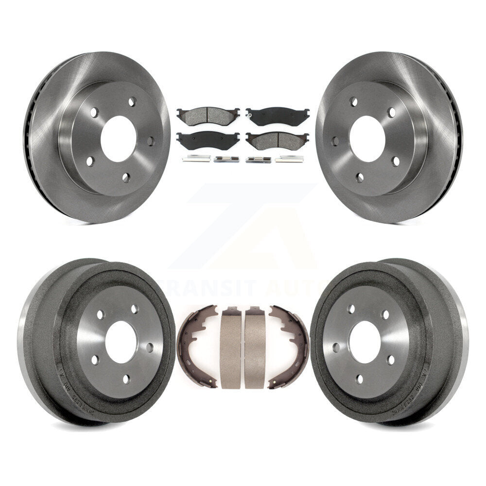 Kit de plaquettes et de tambour semi-métalliques pour Rotor de frein avant et arrière, pour Dodge Ram 1500 RW 00-01