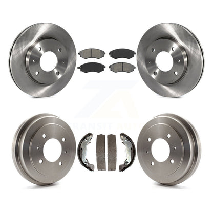 Rotors de frein à disque avant et arrière, plaquettes semi-métalliques et Kit de tambour pour Hyundai Elantr