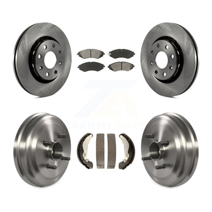 Rotors de frein avant et arrière, Kit de tambour à plaquettes semi-métalliques pour Chevrolet Aveo Pontiac G