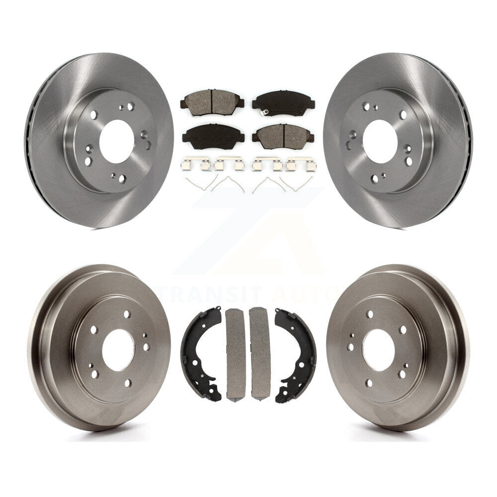 Kit de plaquettes et de tambour semi-métalliques pour Rotor de frein avant et arrière, pour Honda Civic Hybri 06-08