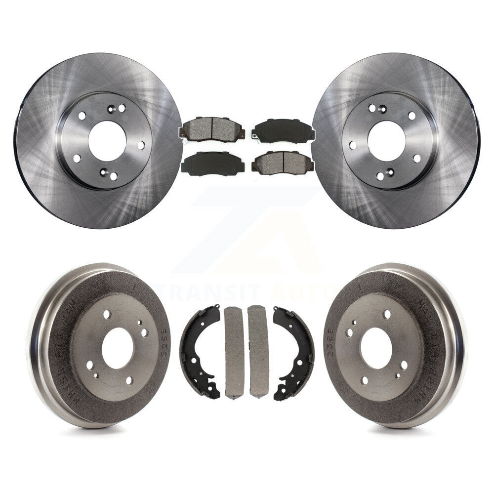 Rotors de frein avant et arrière, Kit de tampons et de tambour semi-métalliques pour Honda Accord 3.0 98-02