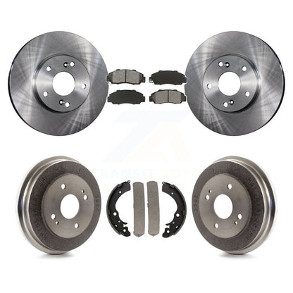 Rotors de frein avant et arrière, Kit de tampons et de tambour semi-métalliques pour Honda Accord 3.0 98-02