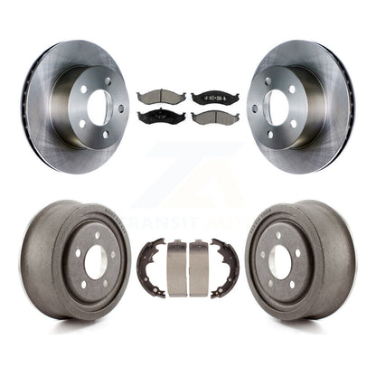 Kit de plaquettes et de tambour semi-métalliques, Rotor de frein avant et arrière, pour Jeep Wrangler Cheroke