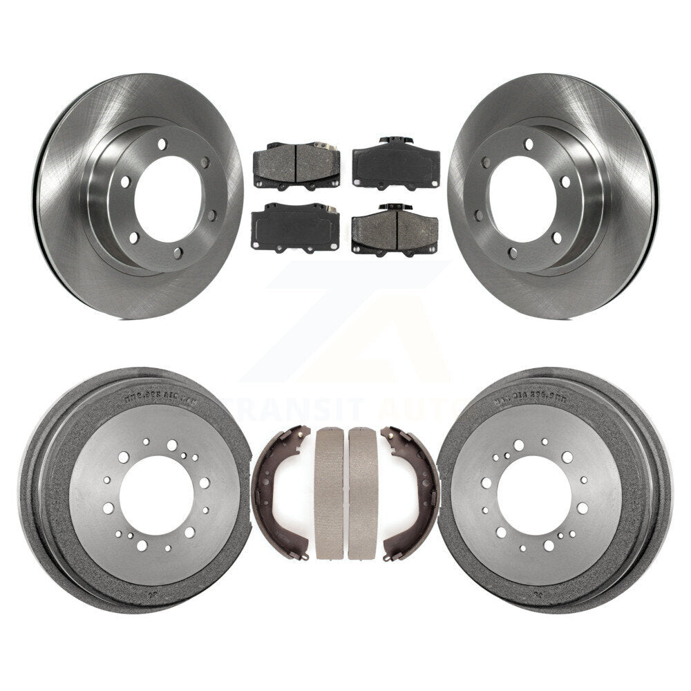 Rotors de frein à disque avant et arrière, plaquettes semi-métalliques et Kit de tambour pour Toyota 4Runner
