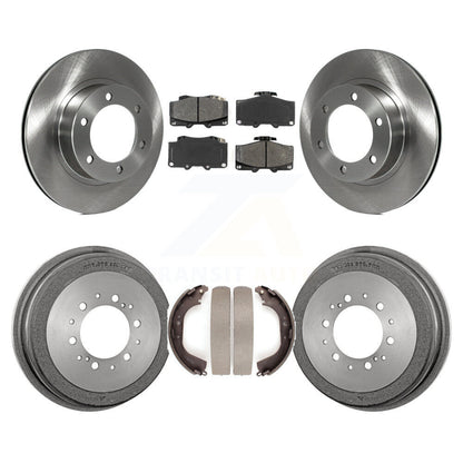 Rotors de frein à disque avant et arrière, plaquettes semi-métalliques et Kit de tambour pour Toyota 4Runner