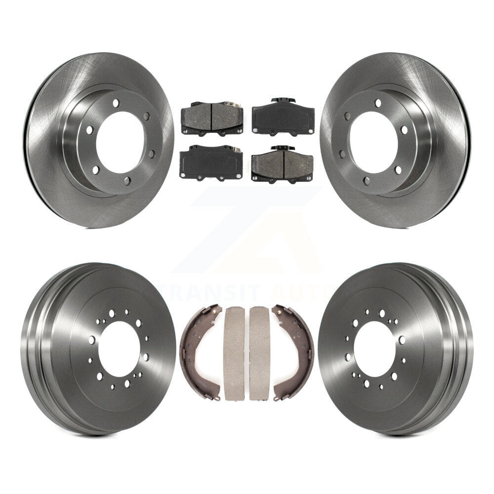 Rotors de frein à disque avant et arrière, plaquettes semi-métalliques et Kit de tambour pour Toyota 4Runner