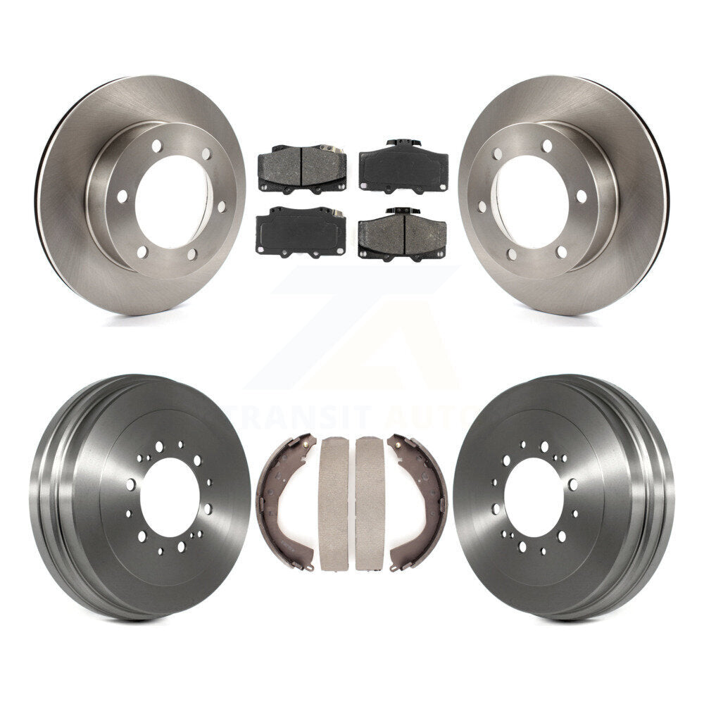 Rotors de frein à disque avant et arrière, plaquettes semi-métalliques et Kit de tambour pour Toyota 4Runner