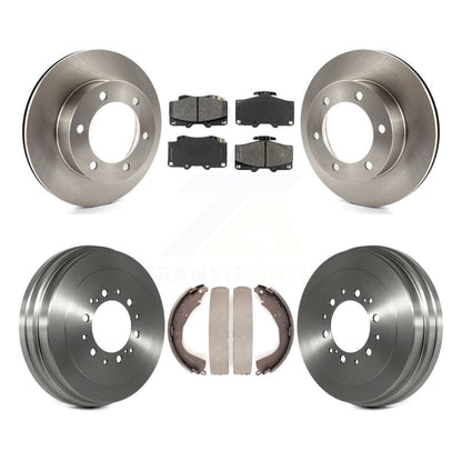 Rotors de frein à disque avant et arrière, plaquettes semi-métalliques et Kit de tambour pour Toyota 4Runner