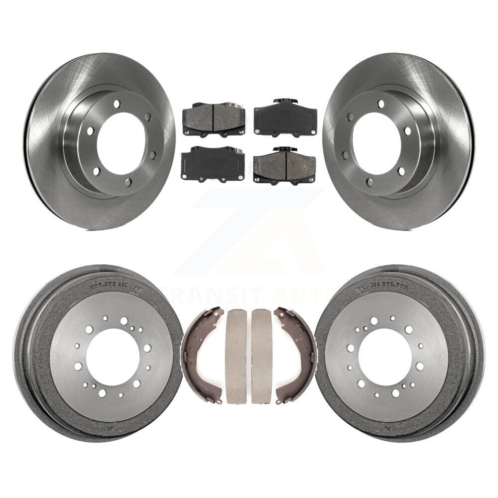 Rotors de frein à disque avant et arrière, plaquettes semi-métalliques et Kit de tambour pour Toyota 4Runner
