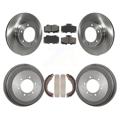 Rotors de frein à disque avant et arrière, plaquettes semi-métalliques et Kit de tambour pour Toyota 4Runner