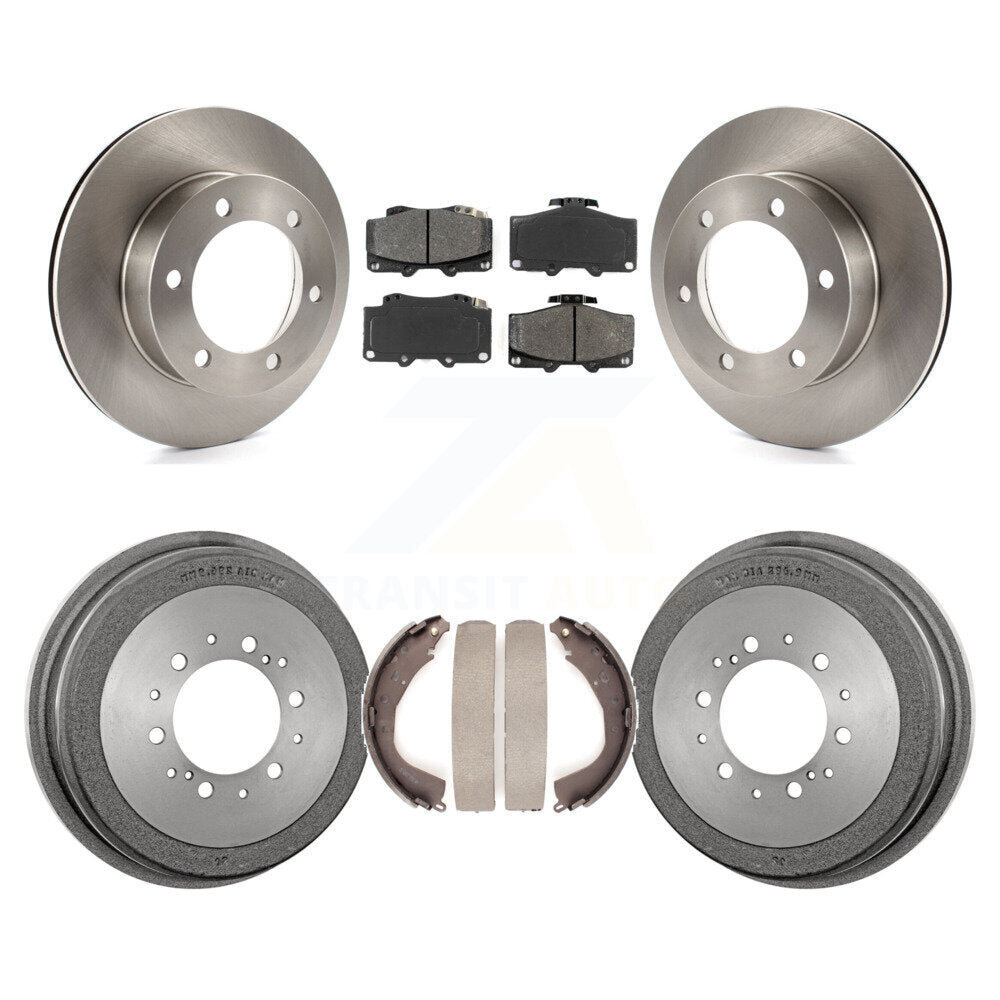 Rotors de frein à disque avant et arrière, plaquettes semi-métalliques et Kit de tambour pour Toyota 4Runner