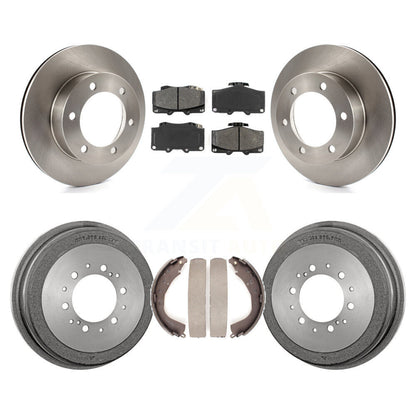 Rotors de frein à disque avant et arrière, plaquettes semi-métalliques et Kit de tambour pour Toyota 4Runner
