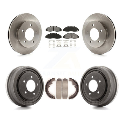 Rotors de frein à disque avant et arrière, plaquettes semi-métalliques et Kit de tambour pour Ford F-150 4WD