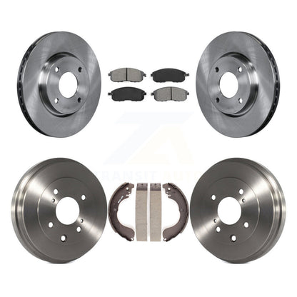 Kit de plaquettes et de tambour semi-métalliques, Rotor de frein avant et arrière, pour Nissan Versa Sentra Cub