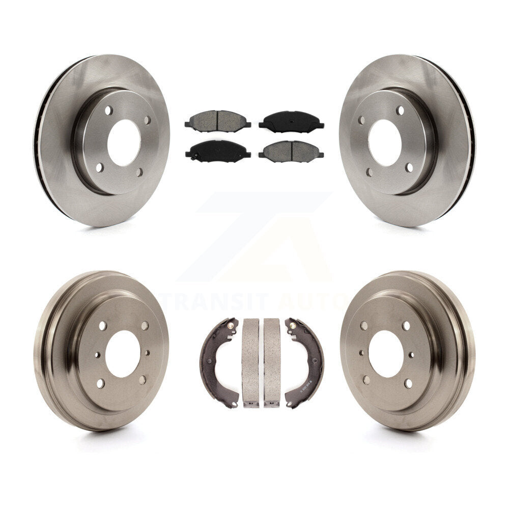 Kit de plaquettes et de tambours semi-métalliques pour rotors de frein avant et arrière, pour Nissan Versa 1.6 09-11