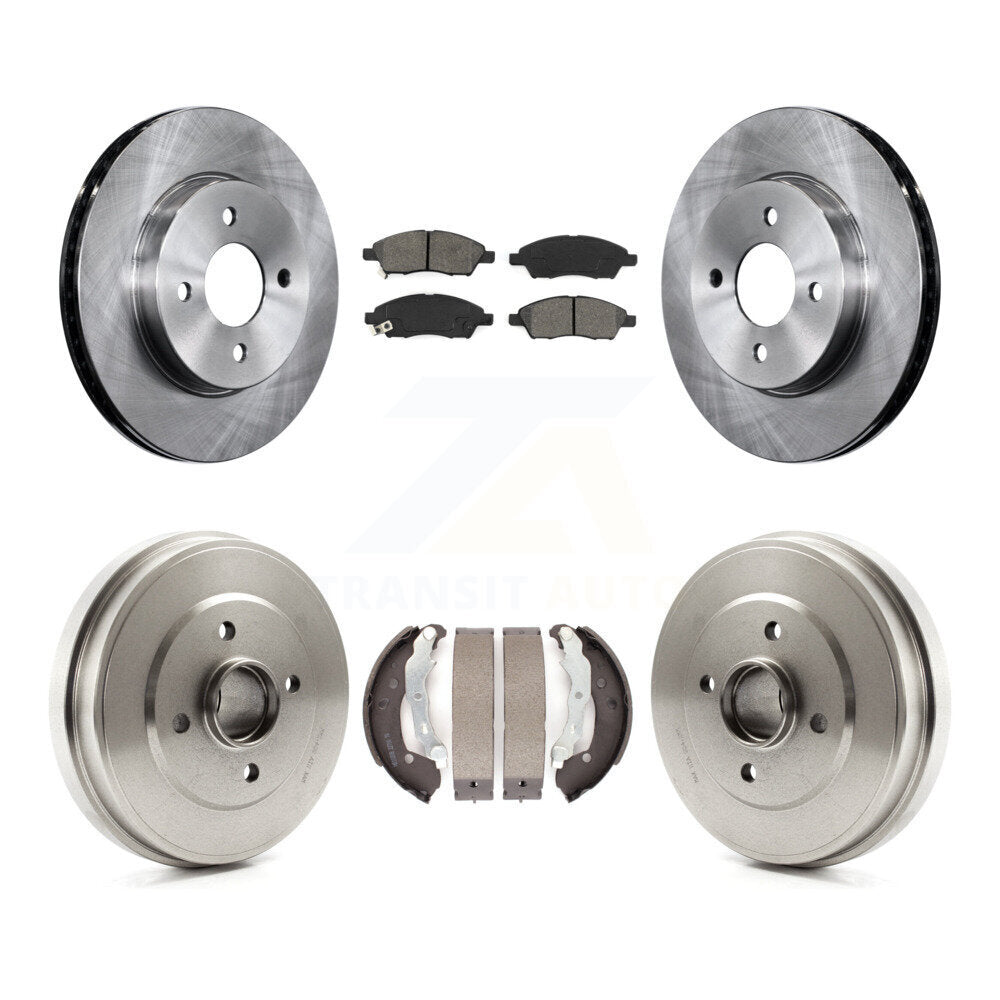 Kit de plaquettes et de tambours semi-métalliques, Rotors de frein avant et arrière, pour Nissan Micra Versa non