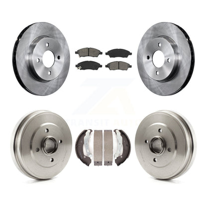 Kit de plaquettes et de tambours semi-métalliques, Rotors de frein avant et arrière, pour Nissan Micra Versa non