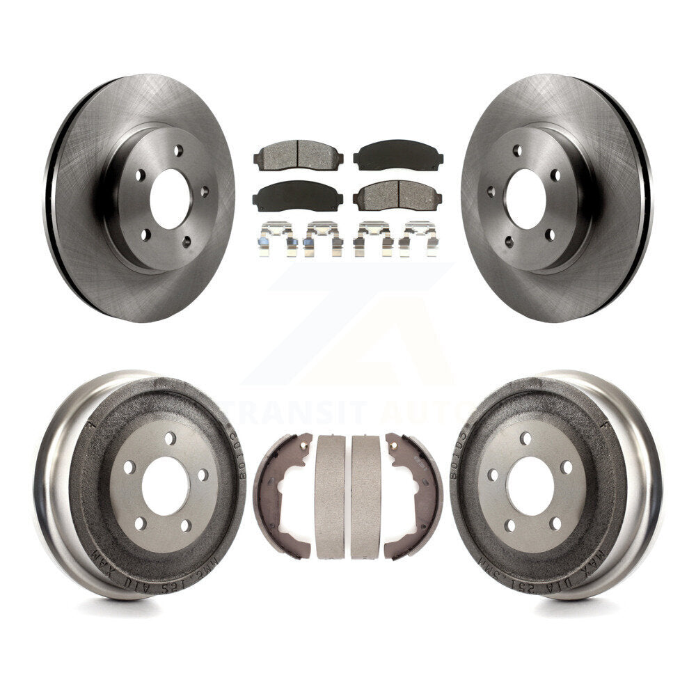Rotors de frein à disque avant et arrière, Kit de tambour à plaquettes semi-métalliques pour Saturn Vue Chevrole