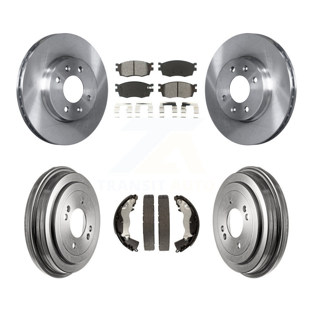 Kit de plaquettes et de tambour semi-métalliques, Rotor de frein avant et arrière, pour Hyundai Accent Kia Ri