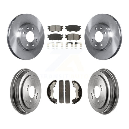 Kit de plaquettes et de tambour semi-métalliques, Rotor de frein avant et arrière, pour Hyundai Accent Kia Ri