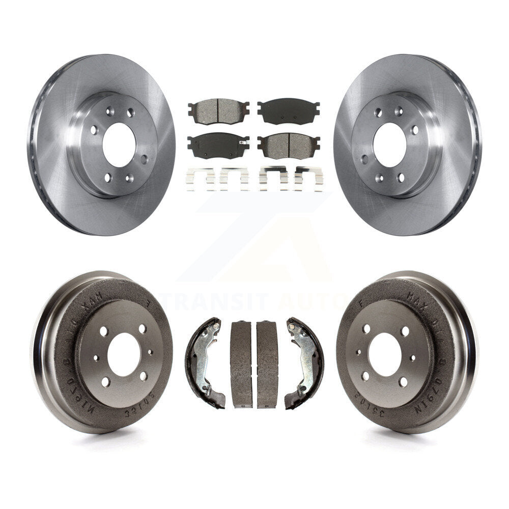 Kit de tambour à plaquettes semi-métalliques, Rotor de frein avant et arrière, pour Hyundai Accent jusqu'à 09 30 0