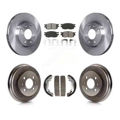 Kit de tambour à plaquettes semi-métalliques, Rotor de frein avant et arrière, pour Hyundai Accent jusqu'à 09 30 0