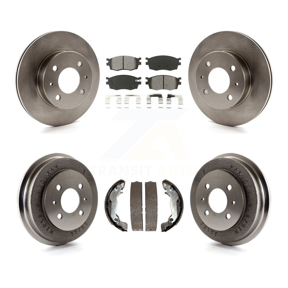 Kit de tambour à plaquettes semi-métalliques, Rotor de frein avant et arrière, pour Hyundai Accent jusqu'à 09 30 0